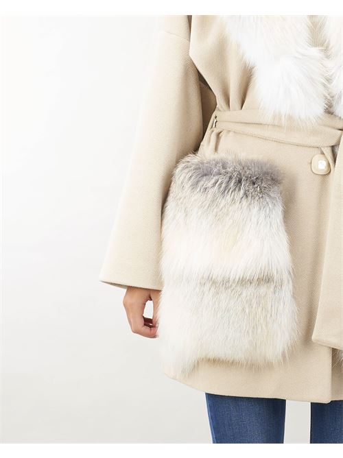 Coat with real fur insert Yes London YES LONDON | Coat | CD118935